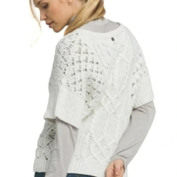 Prana patchwork sweater white size M nwt - Picture 2 of 13
